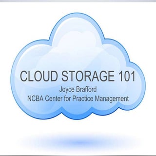 Cloud Storage 101 for Lawyers