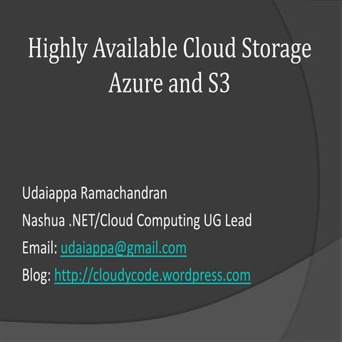 Cloudstorage azure and s3