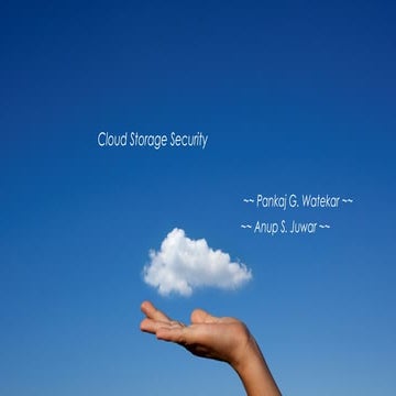 Cloud storage security