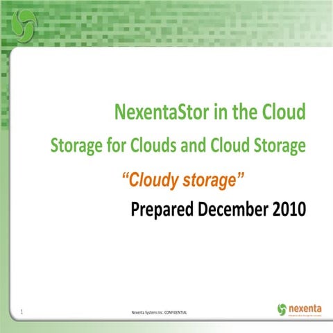 Cloud storage slides