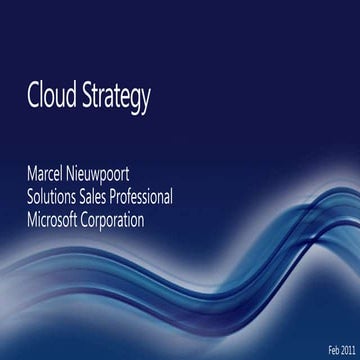 Cloud Strategy - Cloud Accelerate Workshop
