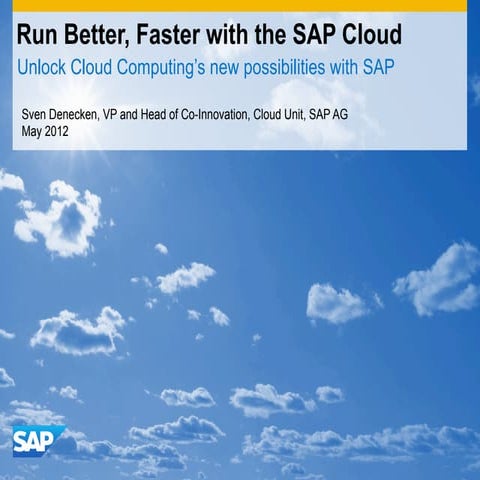 #SAPCloud Strategy Update May #Sapphirenow