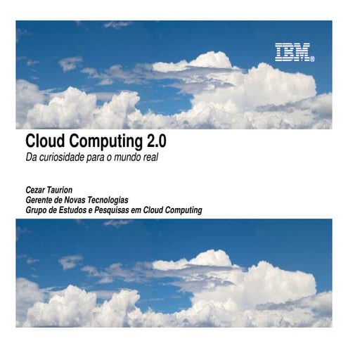 [Cloud Summit 2010] Cezar Taurion - IBM