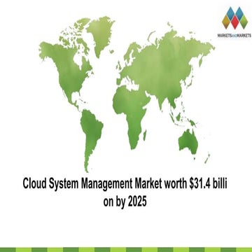 Cloud system management market worth $31.4 billion by 2025