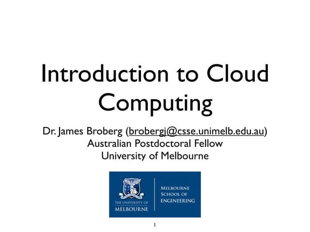 Introduction to Cloud Computing - C...