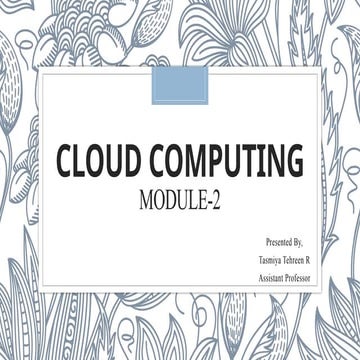 CLOUD COMPUTING Unit-02 BNU SYLLABUS V SEM