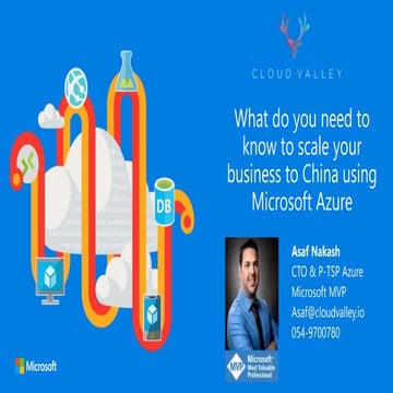 What do you need to know to scale your business to China using Microsoft Azure