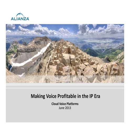 Alianza cloud voice platform data sheet | PDF