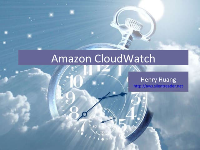 Introduction to Amazon CloudWatch