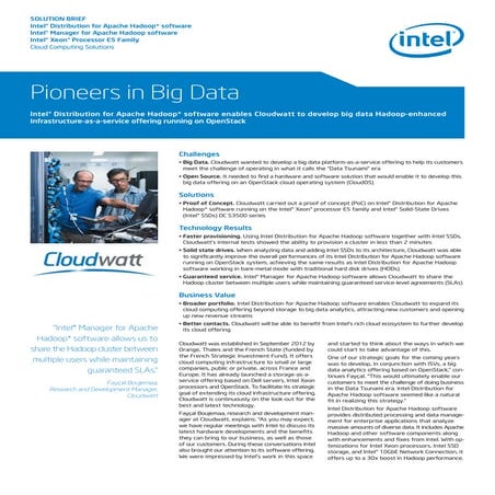 Cloudwatt pioneers big_data