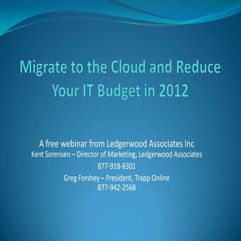TimberCloud Webinar Presentation