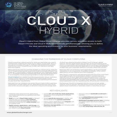 Cloud X Hybrid Product Sheet (Nov. 2014)