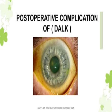 Postoperative Complication of DALK