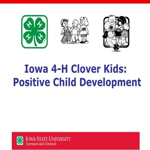 Iowa 4-H Clover Kids Positive Child Development