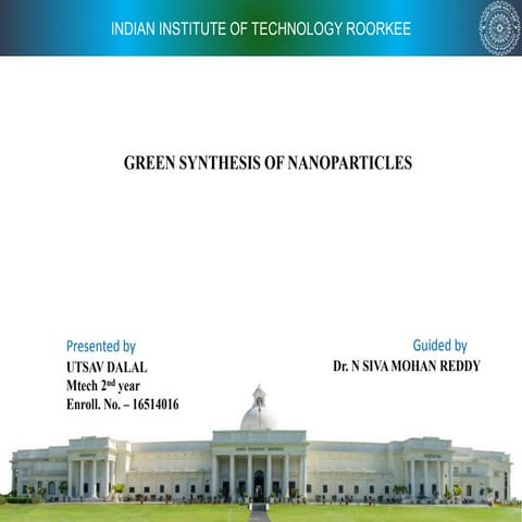 Green synthesis of Nanoparticles using plants 