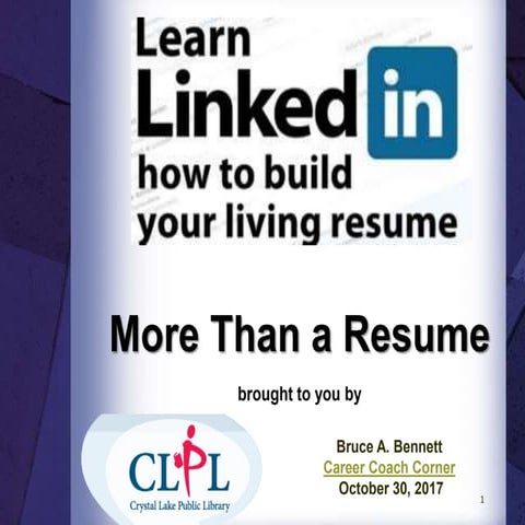 LinkedIn - More Than a Resume