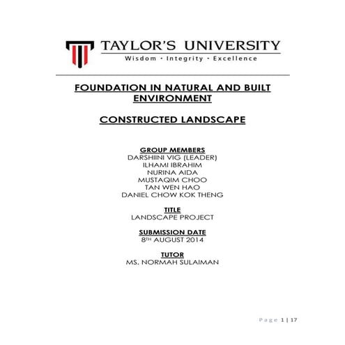 CL Green Space Proposal