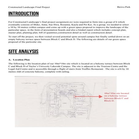 Constructed Landscape Final Project Report