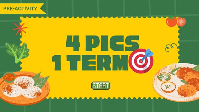 CLT 112 Food Selection and Food Preparation - Week 2 Lesson
