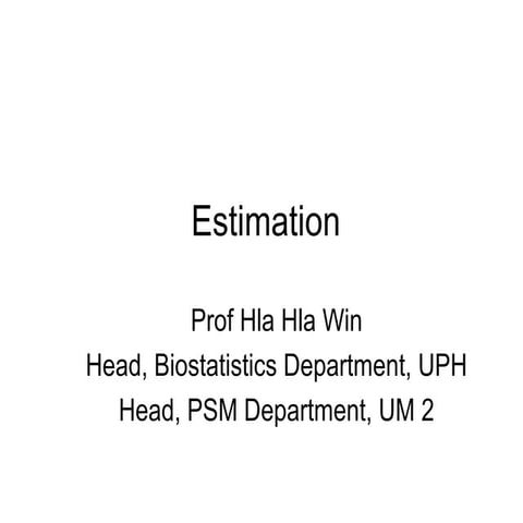 estimation