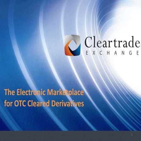 The Electronic Marketplace for OTC Cleared Derivatives
