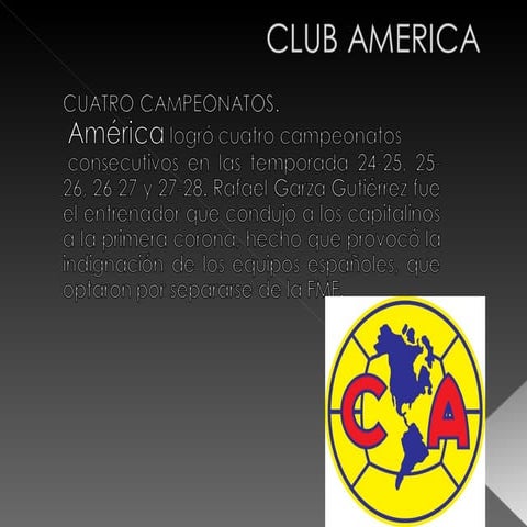 Club America Presentacion