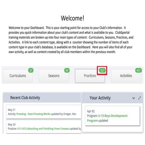 Club Admin - Getting Started
