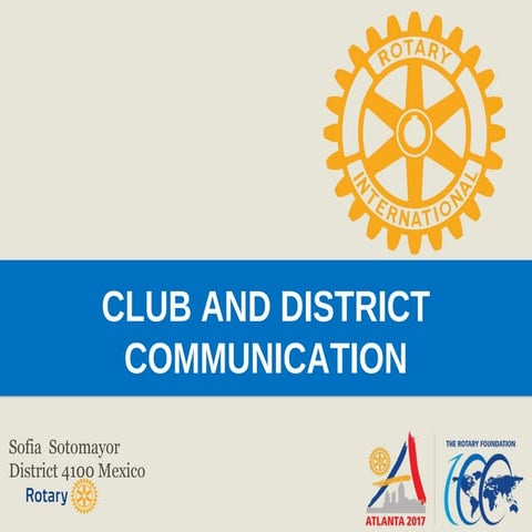 Club and District Communication