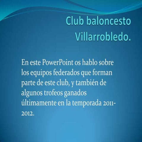 Club baloncesto villarrobledo
