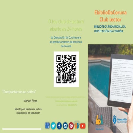 Club de lectura na nube para a provincia da Coruña. Biblioteca da Deputacion da Coruna