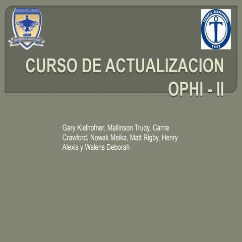 El OPHI | PPTX
