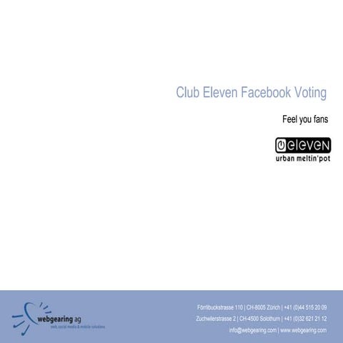 Social Media Club Eleven Voting