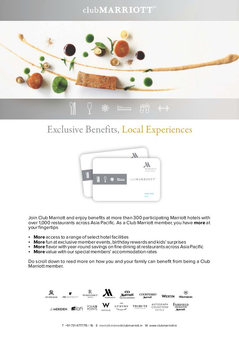 Club Marriott Hotel Membership Free Night Stay & 50 Off on Food