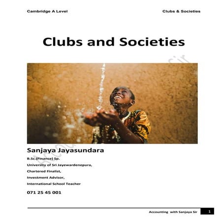 Clubs &amp; societies cambridge a level tuition: Cambridge A Level Paper 3 No...