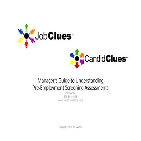 CandidClues Understanding Pre Employment Screening Tests [Compa