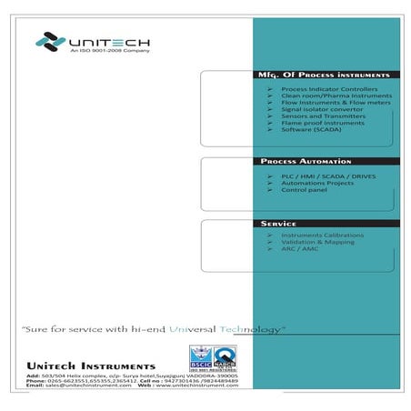 Unitech Instruments, Vadodara, Process Indicator Controller
