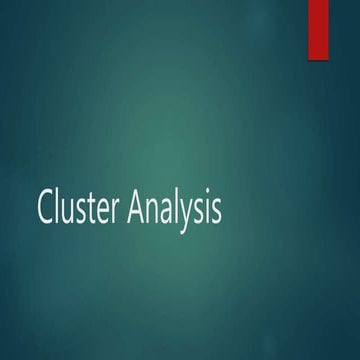 Cluster analysis in R by Aman Chauhan