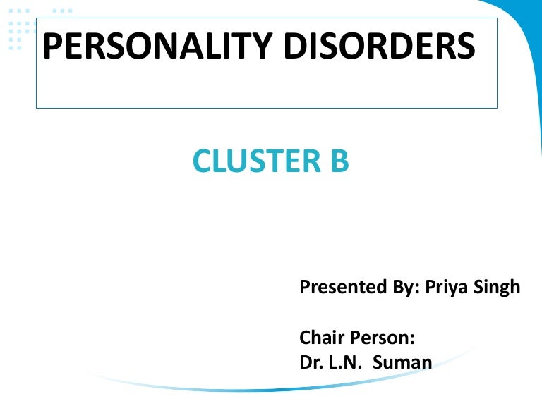Cluster b personality disorders