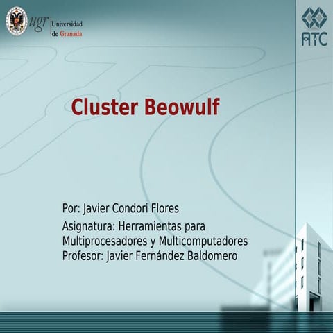 Cluster beowulf   javier condori flores