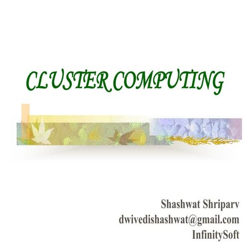 Cluster computing | PPTX