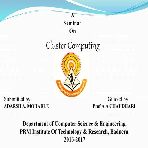 Cluster computing | PPT