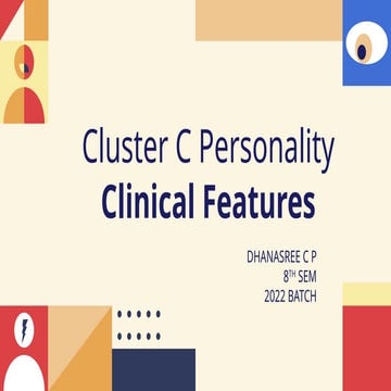 PERSONALITY DISORDER CLUSTER C......pptx