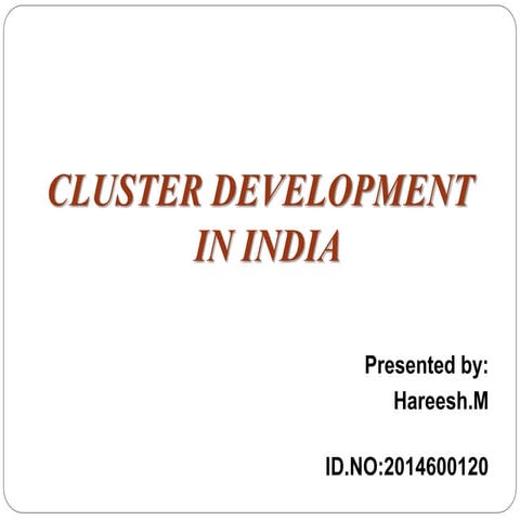 Cluster development final