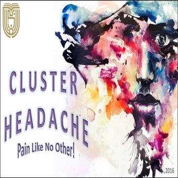 Cluster headache   l 11 - 2016