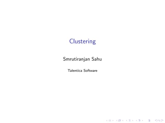 Clustering