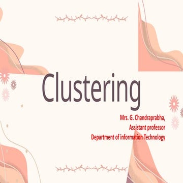Clustering algorithmic-nearest neighbour