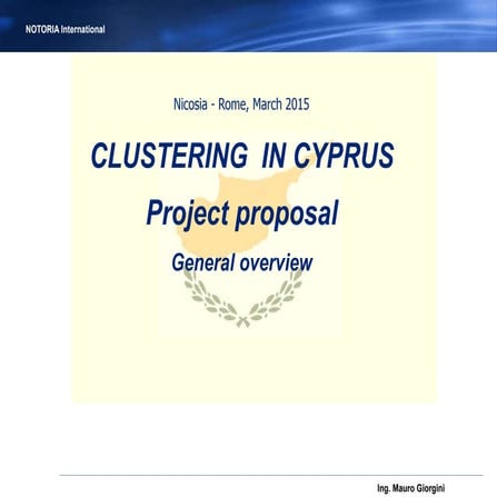 Clustering general-presentation (Project Cyprus Part III)