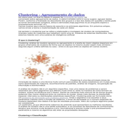 Clustering  informatizado