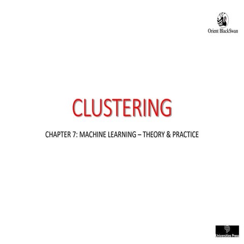 Types of clustering and different types of clustering algorithms | PPTX