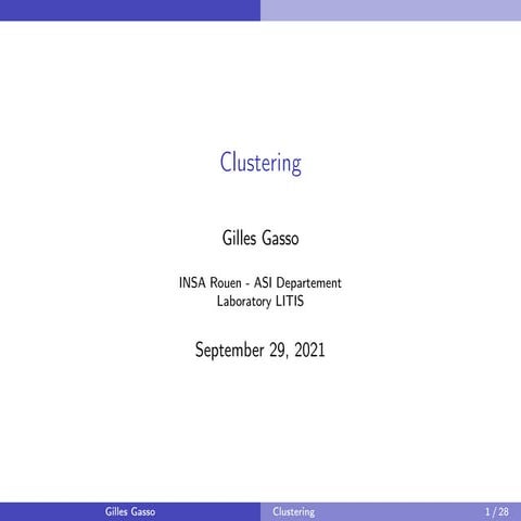 clusteringEng pour savoir le technique de classtering